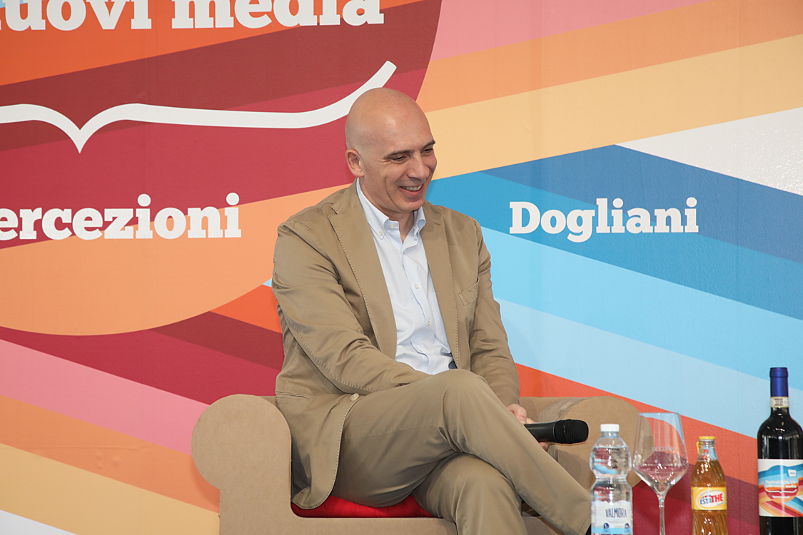 Festival della TV e dei Nuovi Media 2019_193.jpg - Fabrizio Salini e Aldo Grasso L’Amministratore Delegato RAI racconta il suo progetto di media company. Un dialogo tra Fabrizio Salini e Aldo Grasso.